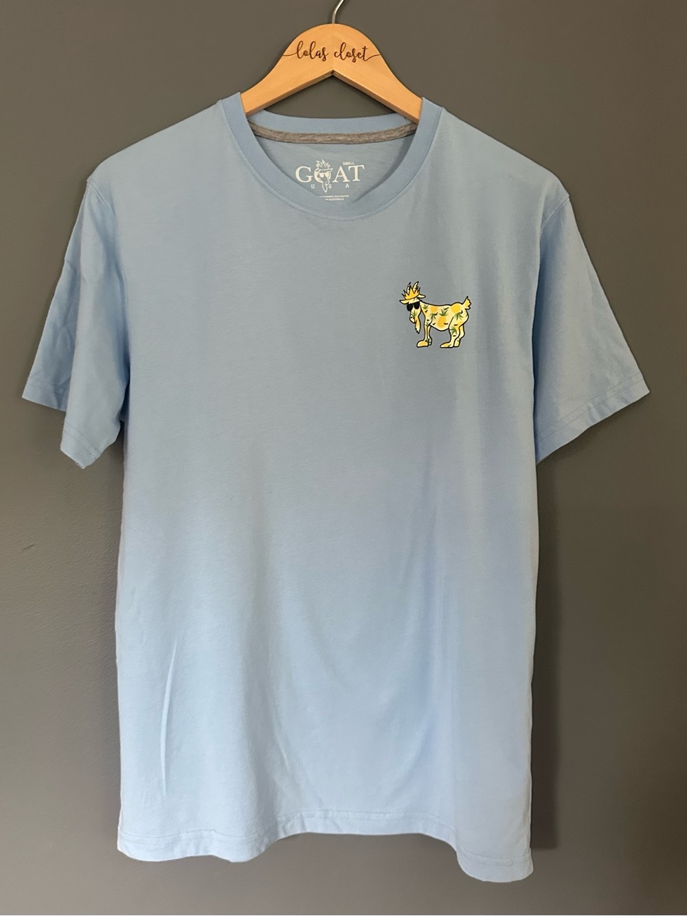 GOAT USA PINEAPPLE TEE Light Blue Mint condition men’s small